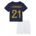 Frankrike Lucas Hernandez #21 Replika Babykläder Hemma matchkläder barn VM 2022 Korta ärmar (+ Korta byxor)
